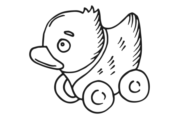 Download Baby Wheel Animal. Hand Drawn Toy Car - Hand drawn Collection
