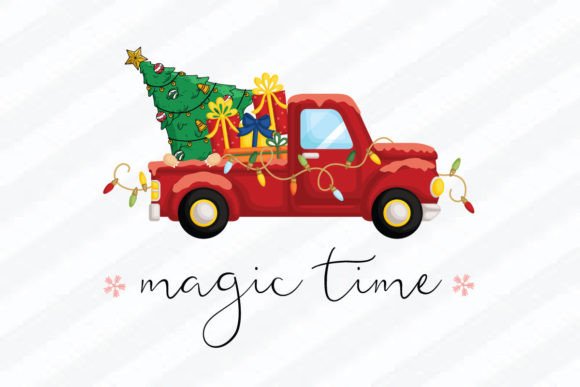 Download Hand Drawn Christmas Car PNG - Hand drawn Collection