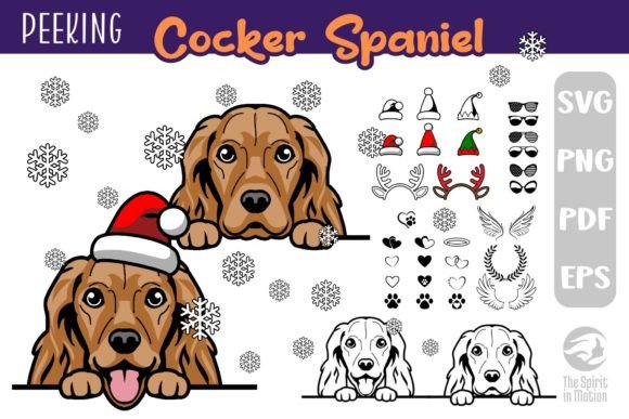 Download Cocker Spaniel SVG, Clipart &amp; Cutfiles - Premium Bundle