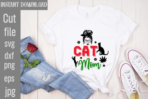 Download Cat Mom SVG Cut File - Premium Resources